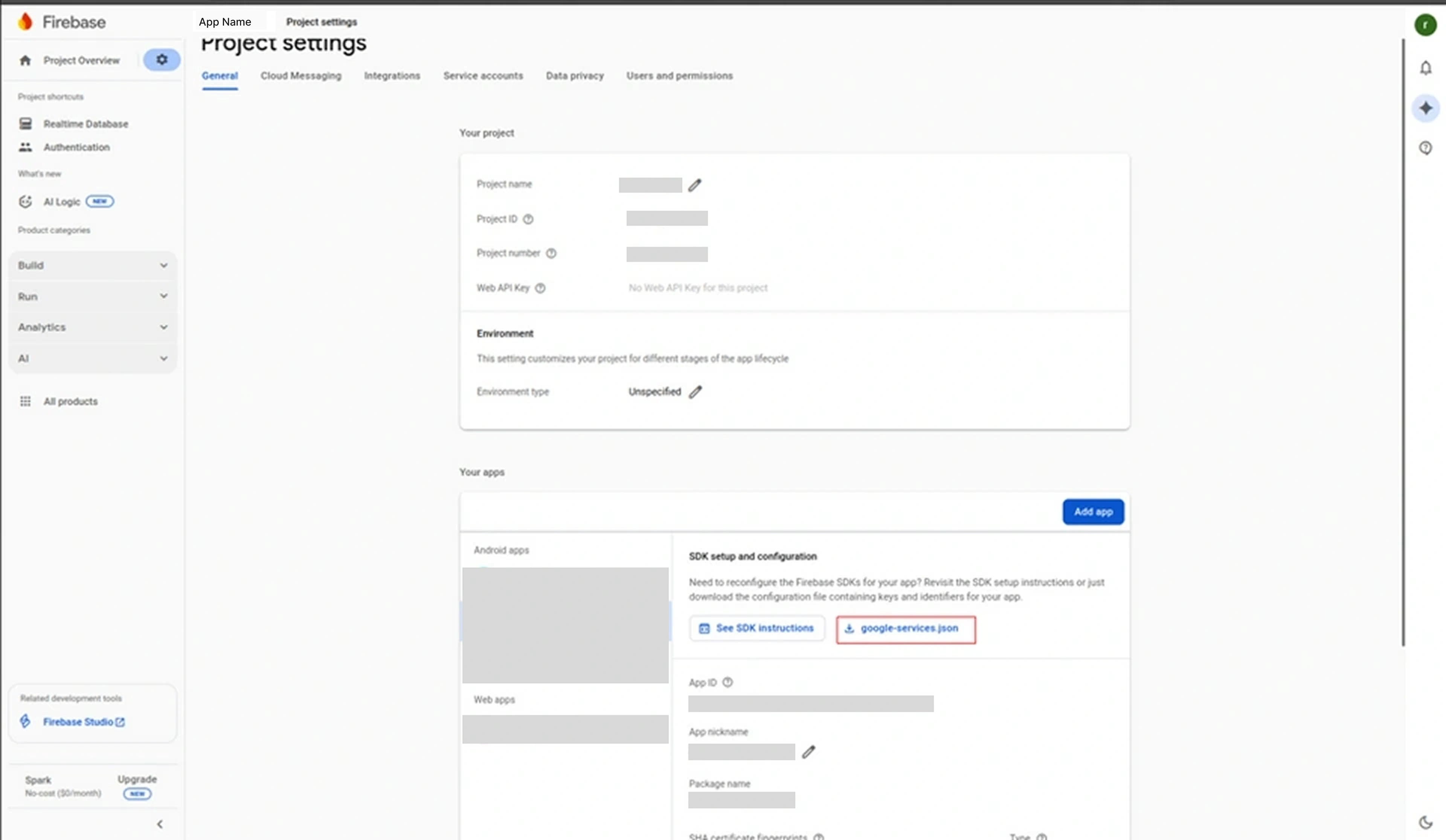 Android app setup